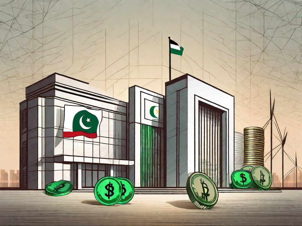 The al ansari exchange building with pakistani rupees and the uae dirham symbolizing the exchange rate between the two currencies