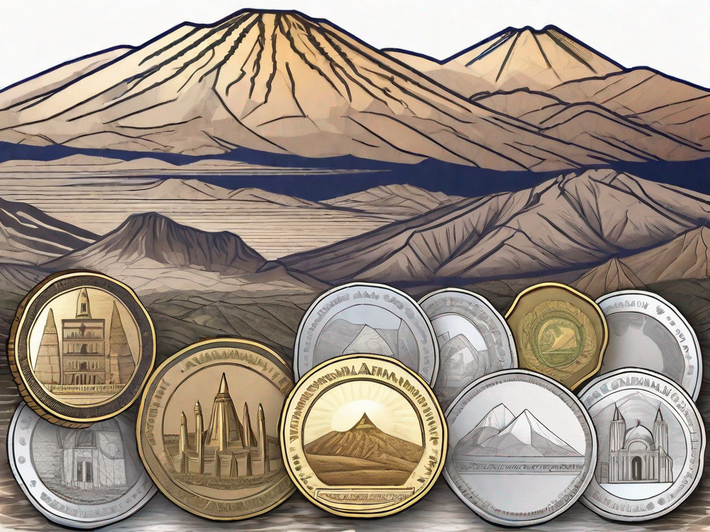 The armenian dram coins and banknotes