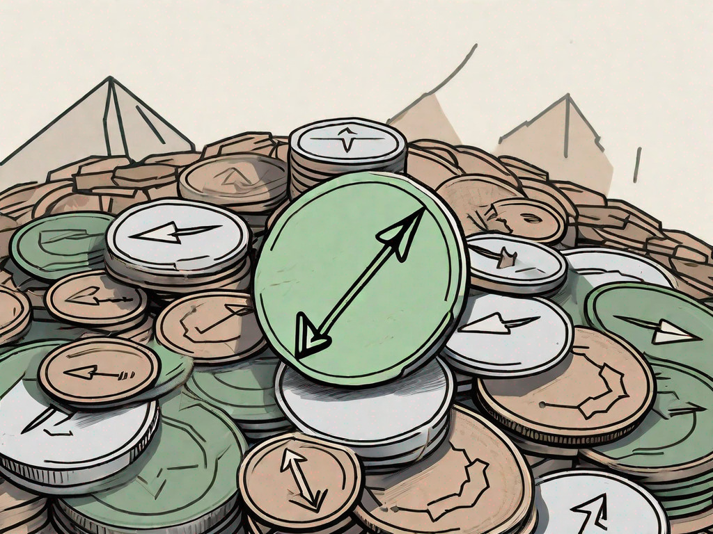 Two piles of coins