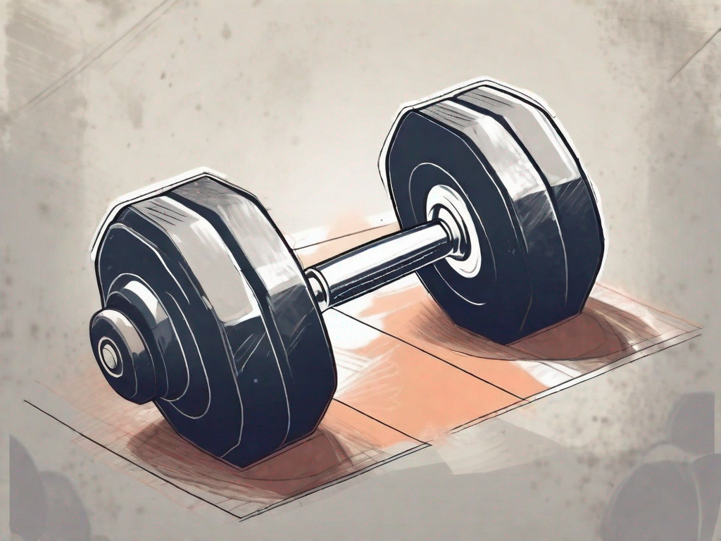 A pair of heavy dumbbells