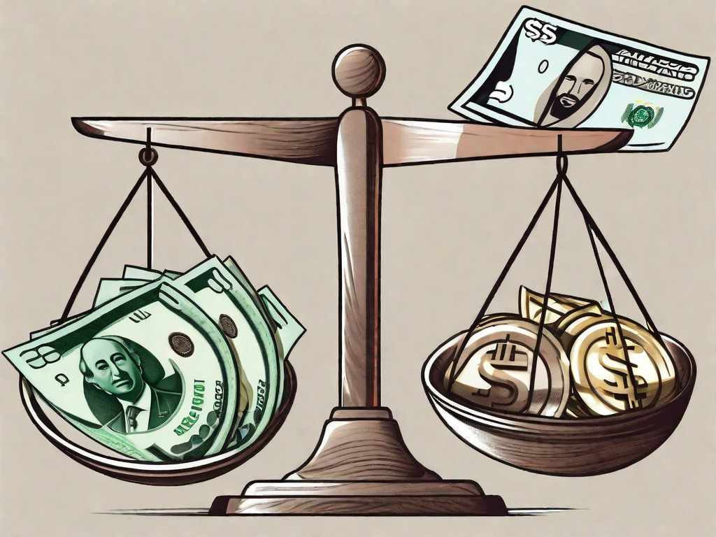 Canadian dollars and uae dirhams in a balanced scale