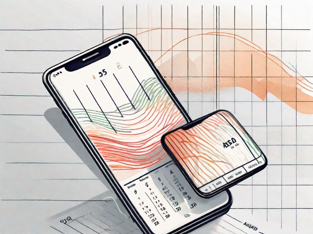 A smartphone with data waves emanating from it