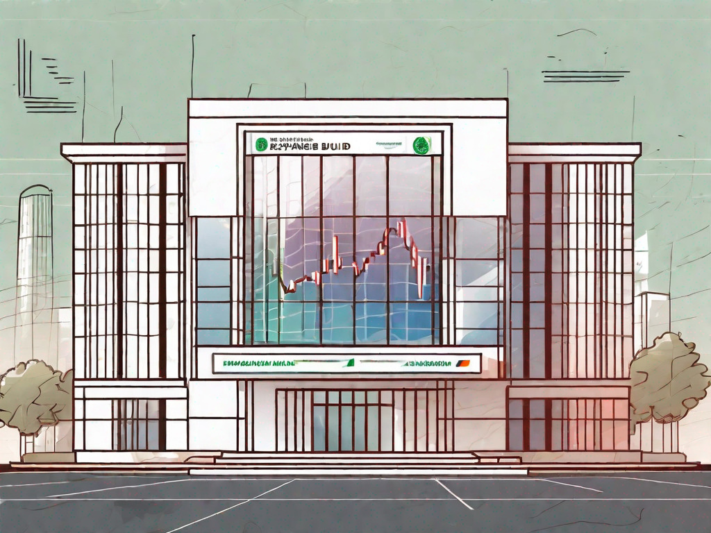 The al fardan exchange building with pakistani rupees and digital screens displaying exchange rates